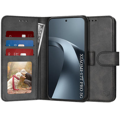 Puzdro pre Xiaomi 17T Pro, Techsuit, Diary Book, čierne