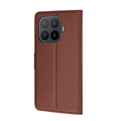 Puzdro pre Xiaomi 17T Pro, Techsuit, kožené folio, hnedé