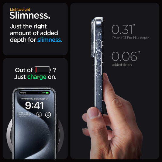 Case for Xiaomi 17T Pro, Techsuit, SparkleSkin, Transparent
