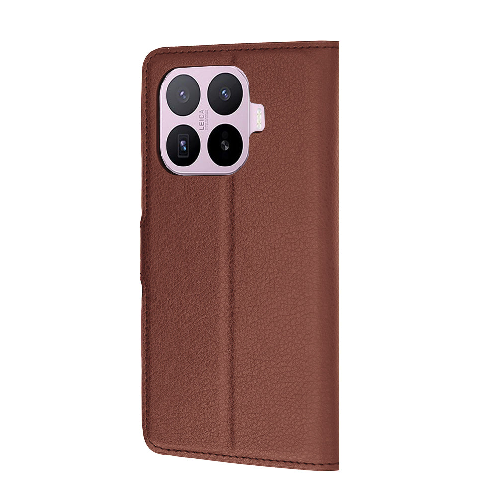 Puzdro na Xiaomi 17T, Techsuit, kožené folio, hnedé