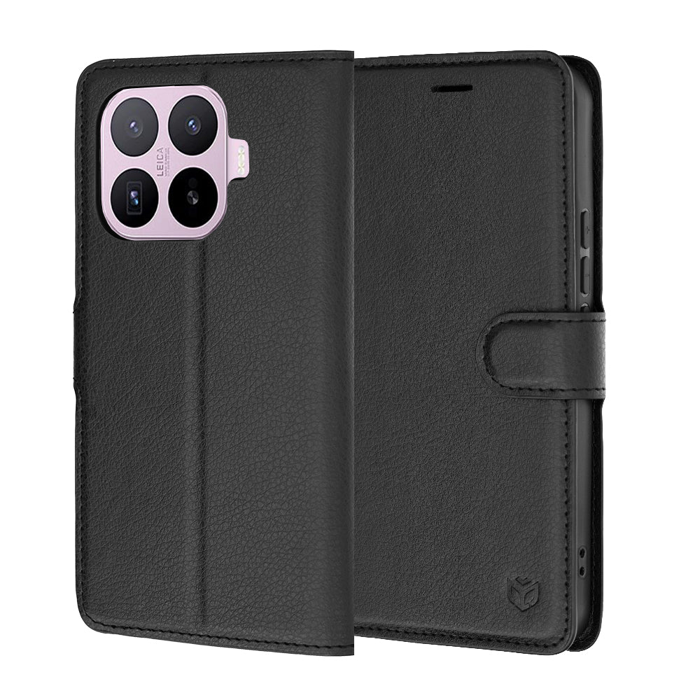 Puzdro pre Xiaomi 17T, Techsuit, kožené folio, čierne