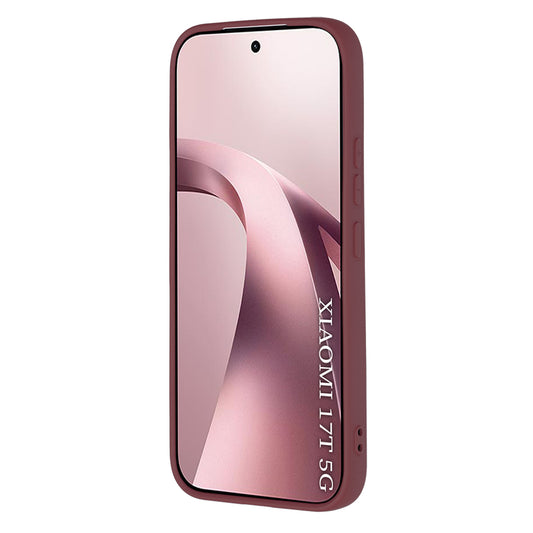 Case for Xiaomi 17T, Techsuit, SoftFlex, Burgundy