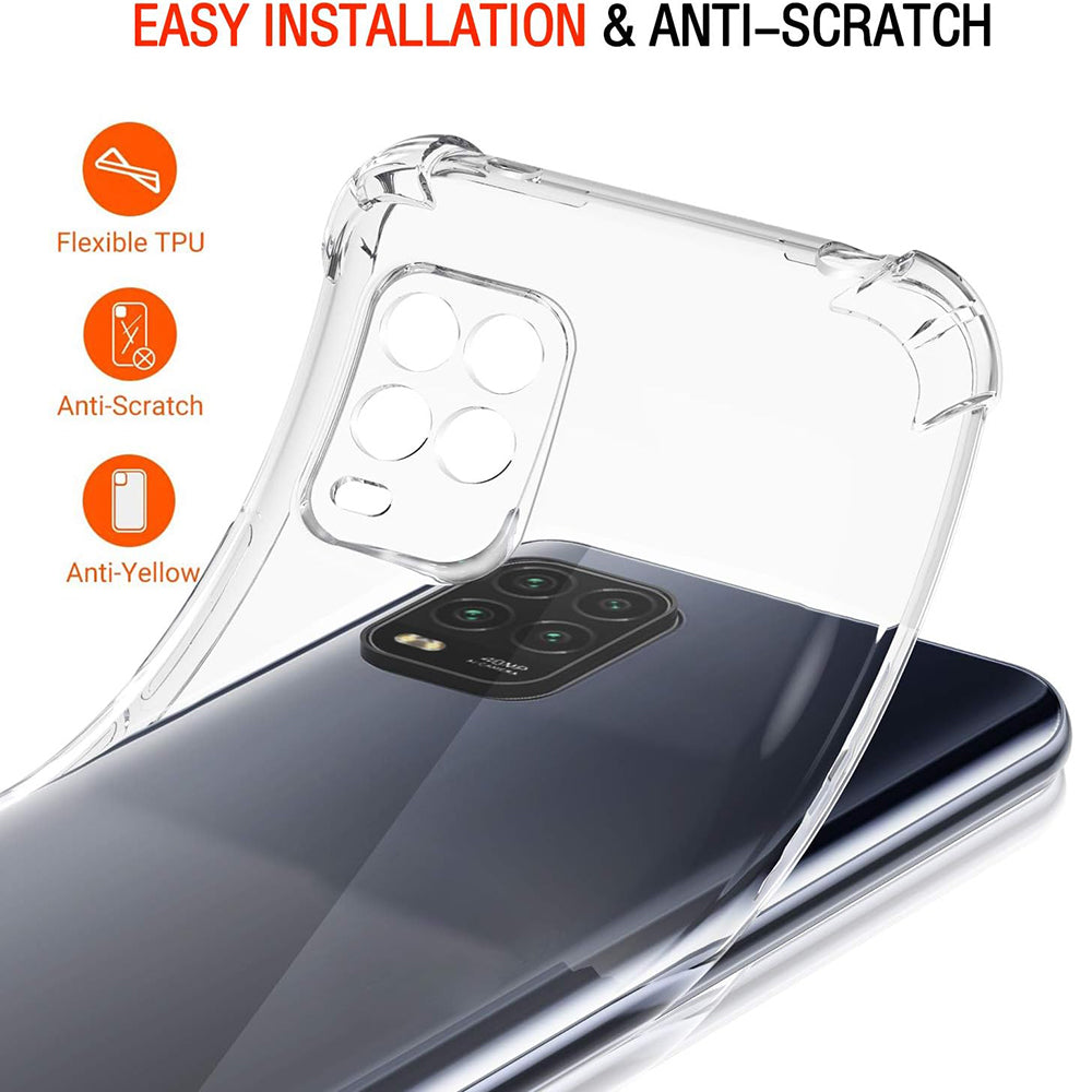 Obal na Xiaomi Mi 10 Lite 5G, Techsuit, nárazuvzdorný priehľadný, transparentný