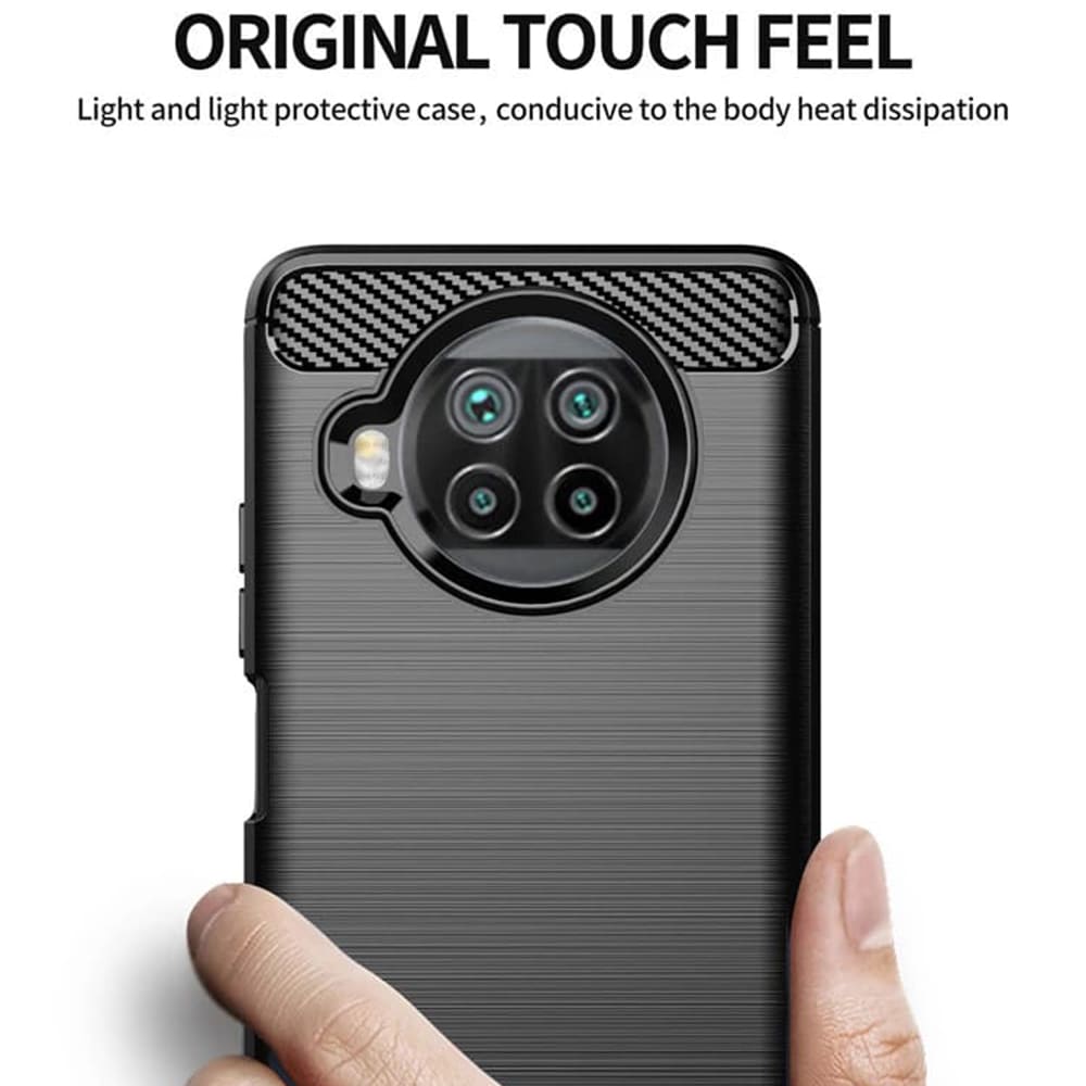 Puzdro pre Xiaomi Mi 10T Lite 5G, Techsuit, Karbón, Čierne