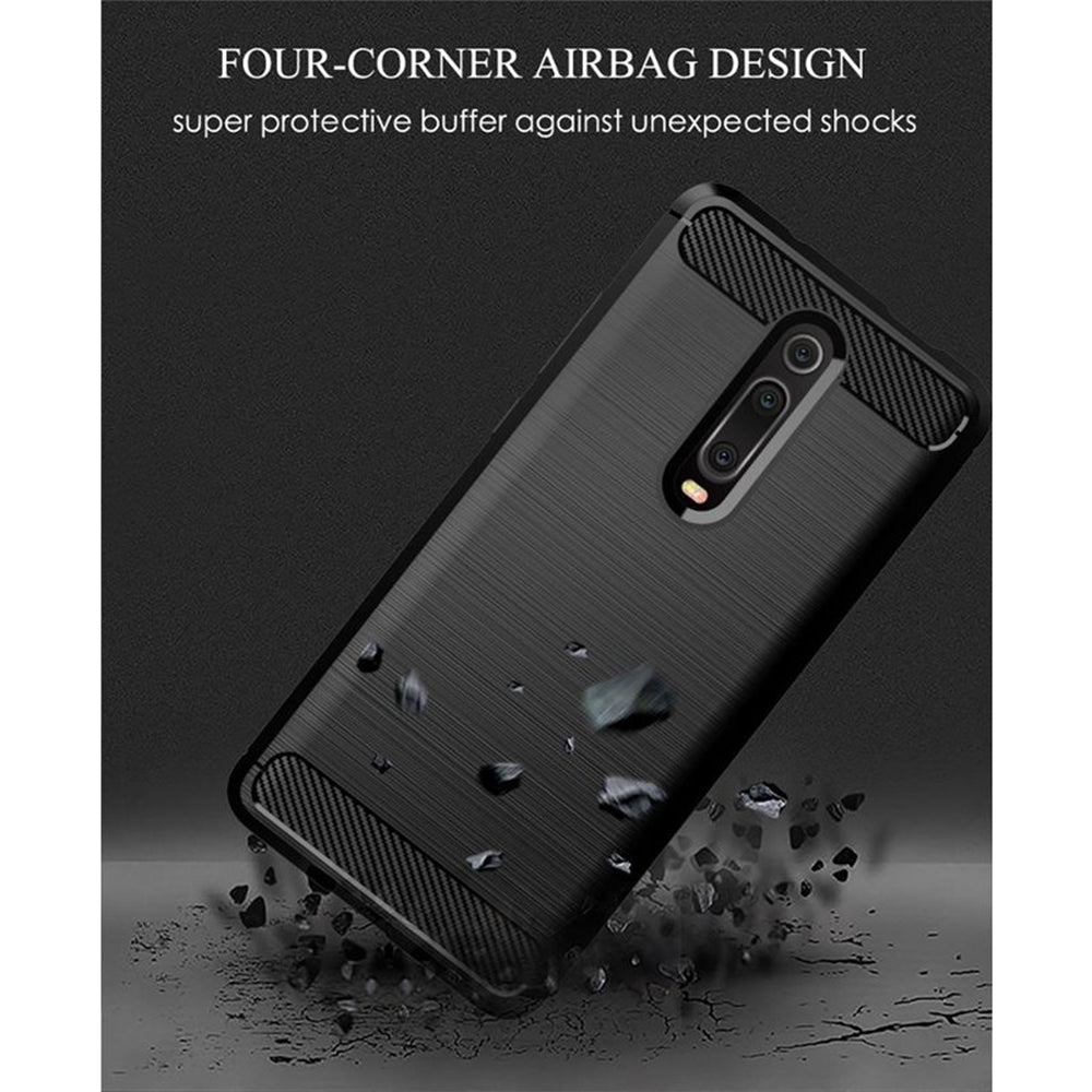 Puzdro pre Xiaomi Mi 9T Pro / 9T / Redmi K20 Pro / K20, Techsuit, Karbón, Čierne