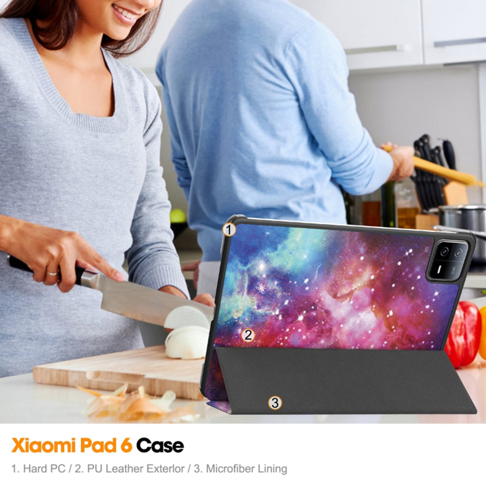 Obal na Xiaomi Pad 6 / 6 Pro, Techsuit, FoldPro Galaxy, viacfarebný