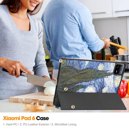 Puzdro na Xiaomi Pad 6 / 6 Pro, Techsuit, FoldPro Starry Night, viacfarebné