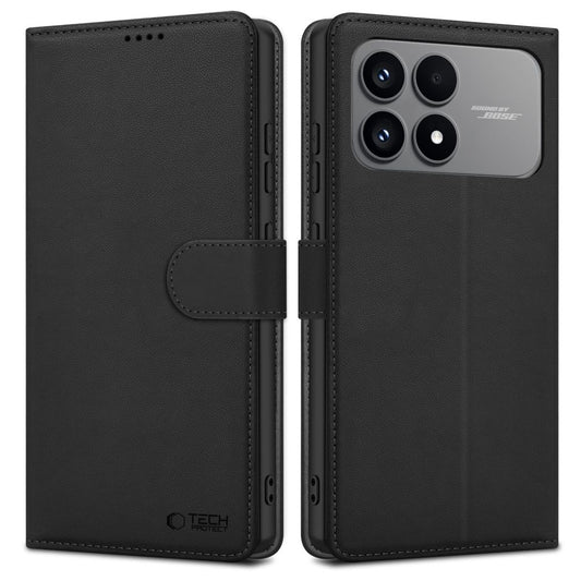 Puzdro pre Xiaomi Poco F8 Pro, Tech-Protect, Wallet, Čierne