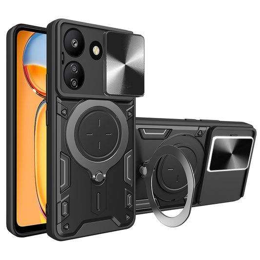 Puzdro pre Xiaomi Poco C65 / Redmi 13C, Techsuit, CamGuard Pro, Čierna