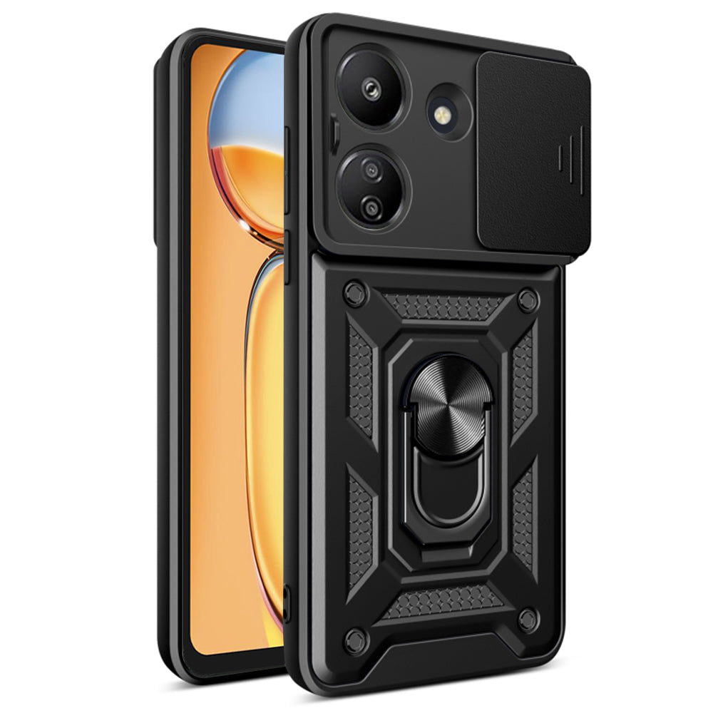 Puzdro pre Xiaomi Poco C65 / Redmi 13C, Techsuit, CamShield, Čierne