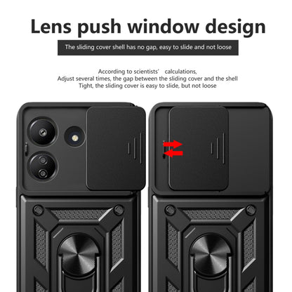 Puzdro pre Xiaomi Poco C65 / Redmi 13C, Techsuit, CamShield, Čierne