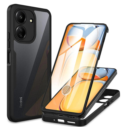 Puzdro pre Xiaomi Poco C65 / Redmi 13C, Techsuit, ColorVerse 360, Čierna