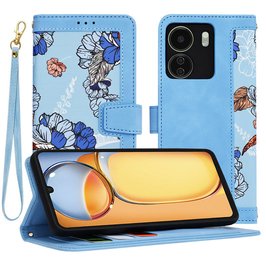 Puzdro pre Xiaomi Poco C65 / Redmi 13C, Techsuit, FlipCraft, Modrá