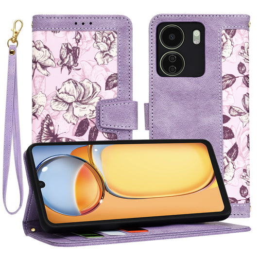 Puzdro pre Xiaomi Poco C65 / Redmi 13C, Techsuit, FlipCraft, Fialová