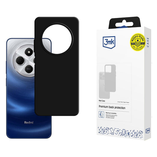 Puzdro pre Xiaomi Poco C75 / Redmi 14C, 3MK, Matná čierna