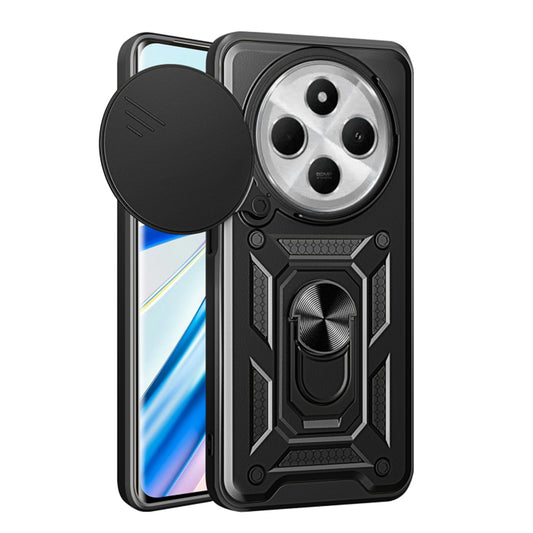 Puzdro pre Xiaomi Poco C75 / Redmi 14C, Techsuit, CamShield, Čierne