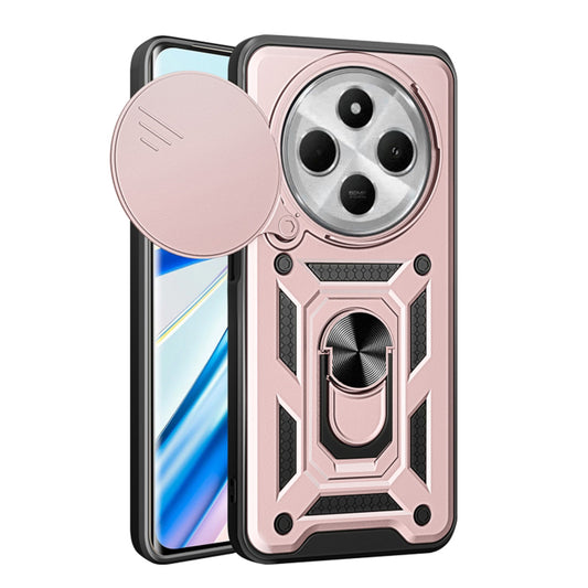 Puzdro pre Xiaomi Poco C75 / Redmi 14C, Techsuit, CamShield, Ružové