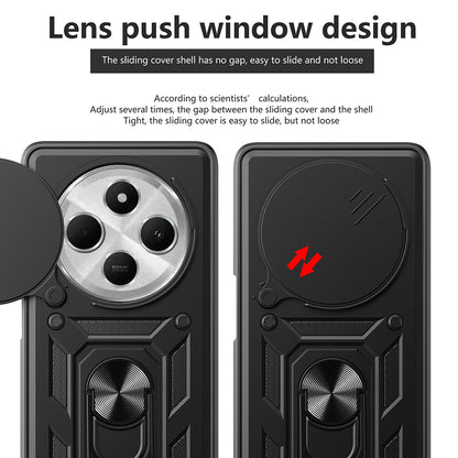 Puzdro pre Xiaomi Poco C75 / Redmi 14C, Techsuit, CamShield, Zelené
