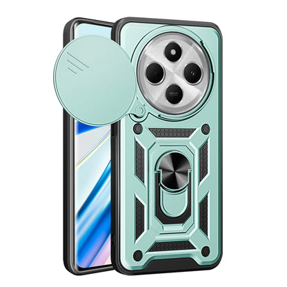 Puzdro pre Xiaomi Poco C75 / Redmi 14C, Techsuit, CamShield, Zelené