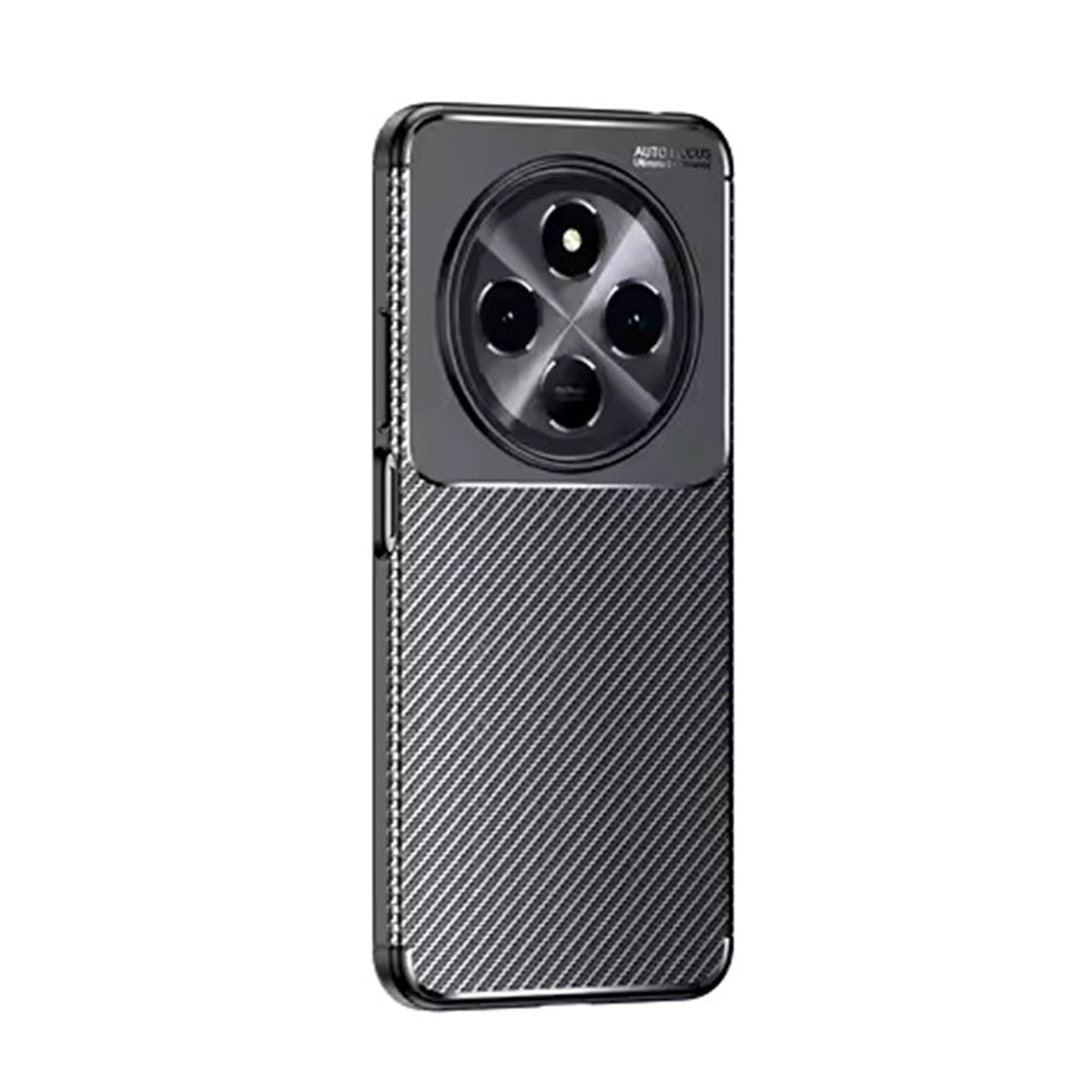 Case for Xiaomi Poco C75 / Redmi 14C, Techsuit, CarbonFiber, Black