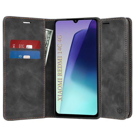 Puzdro pre Xiaomi Poco C75 / Redmi 14C, Techsuit, Confy, Čierna