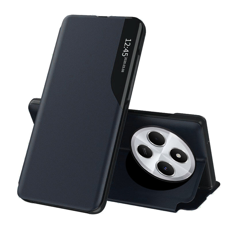 Puzdro pre Xiaomi Poco C75 / Redmi 14C, Techsuit, eFold, Tmavomodrá