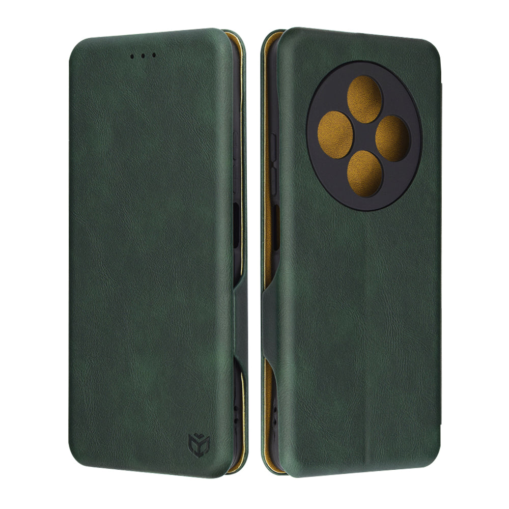 Puzdro pre Xiaomi Poco C75 / Redmi 14C, Techsuit, Safe Wallet Plus, Zelené