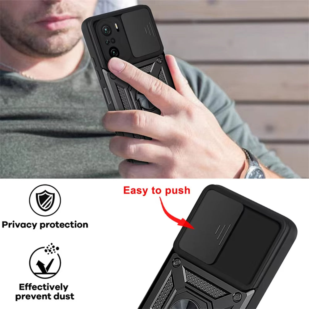 Puzdro pre Xiaomi Poco F3 / Mi 11i, Techsuit, CamShield, Čierne