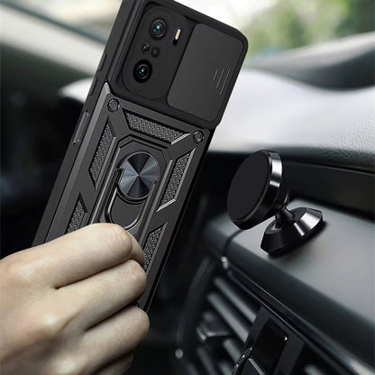 Puzdro pre Xiaomi Poco F3 / Mi 11i, Techsuit, CamShield, Čierne