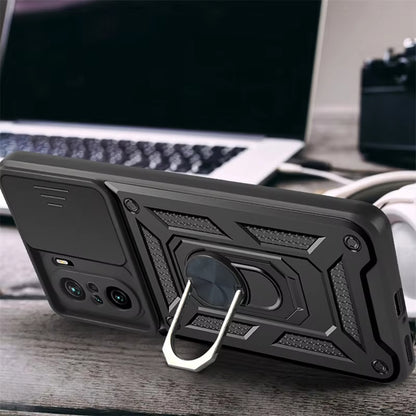 Puzdro pre Xiaomi Poco F3 / Mi 11i, Techsuit, CamShield, Čierne