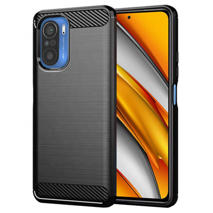 Puzdro pre Xiaomi Poco F3 / Mi 11i, Techsuit, Karbón, Čierne