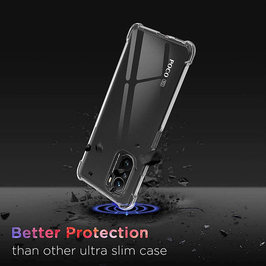 Obal na Xiaomi Poco F3 / Mi 11i, Techsuit, nárazuvzdorný priehľadný, transparentný