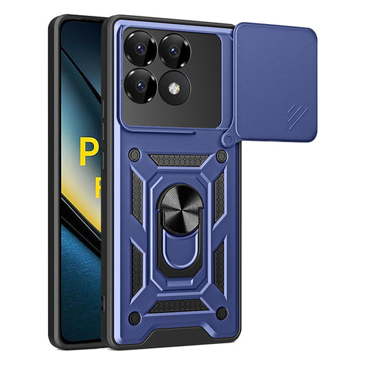 Puzdro pre Xiaomi Poco F6 Pro, Techsuit, CamShield, Modrá