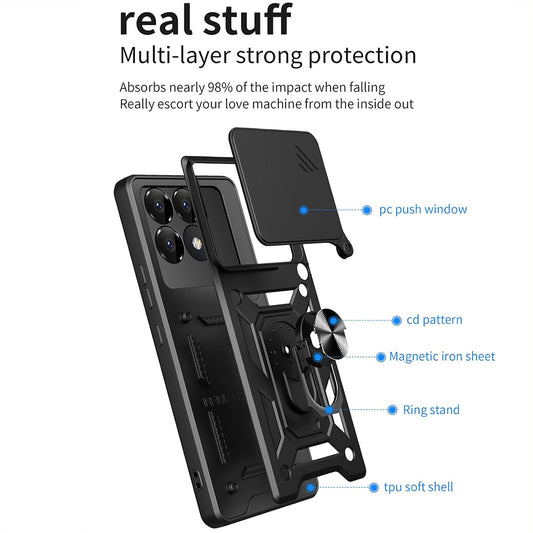 Puzdro pre Xiaomi Poco F6 Pro, Techsuit, CamShield, Ružové