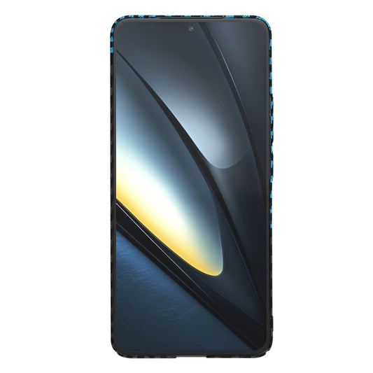 Puzdro pre Xiaomi Poco F6 Pro, Techsuit, Carbonite FiberShell, Čierna Bleu
