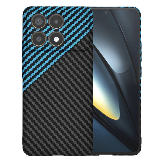 Puzdro pre Xiaomi Poco F6 Pro, Techsuit, Carbonite FiberShell, Čierna Bleu