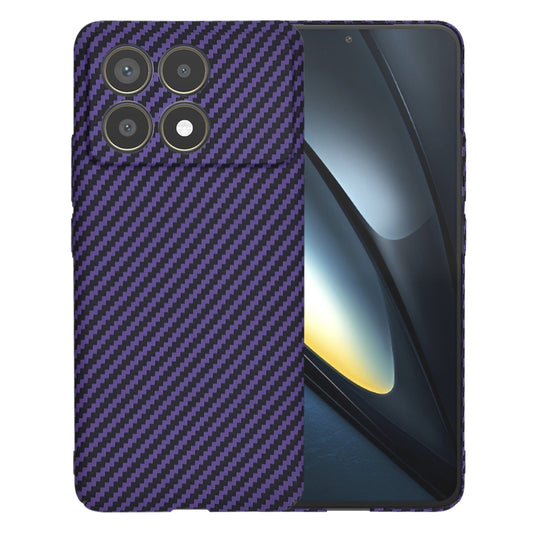 Puzdro pre Xiaomi Poco F6 Pro, Techsuit, Carbonite FiberShell, Fialová