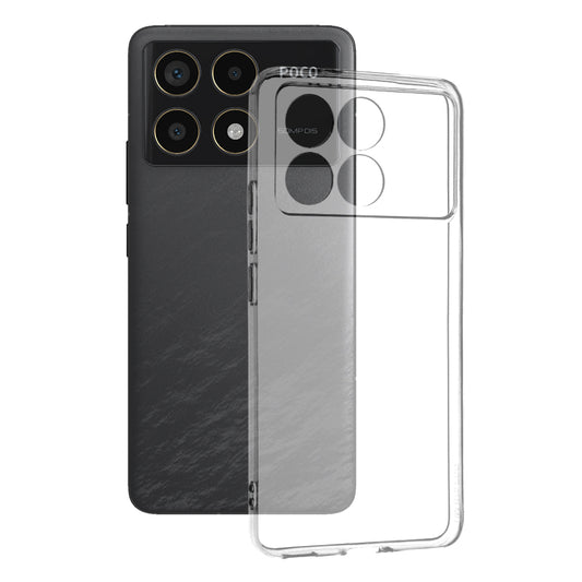 Obal na Xiaomi Poco F6 Pro, Techsuit, Priehľadný, Transparentný
