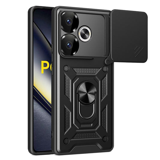 Puzdro pre Xiaomi Poco F6, Techsuit, CamShield, Čierne