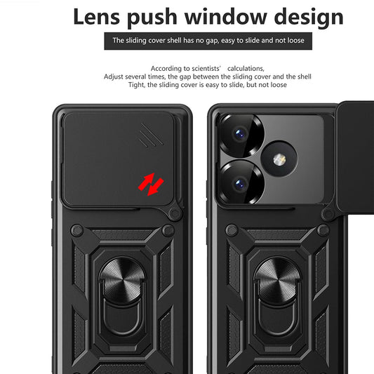 Puzdro pre Xiaomi Poco F6, Techsuit, CamShield, Ružové
