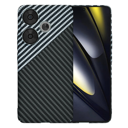 Case for Xiaomi Poco F6, Techsuit, Carbonite FiberShell, Black Gray