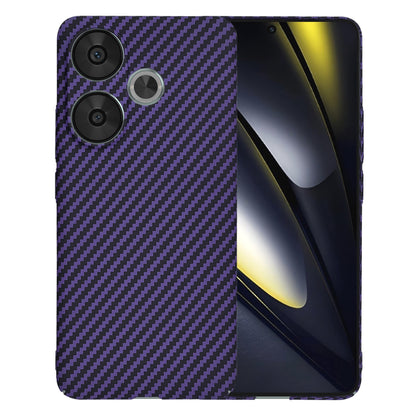 Puzdro pre Xiaomi Poco F6, Techsuit, Carbonite FiberShell, Fialová