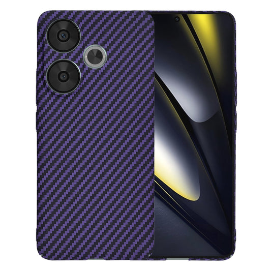 Puzdro pre Xiaomi Poco F6, Techsuit, Carbonite FiberShell, Fialová