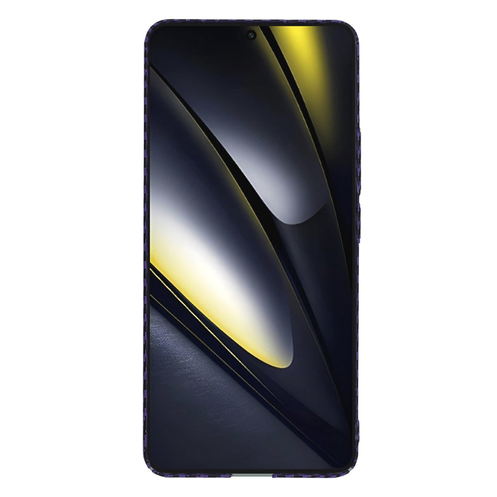 Puzdro pre Xiaomi Poco F6, Techsuit, Carbonite FiberShell, Fialová