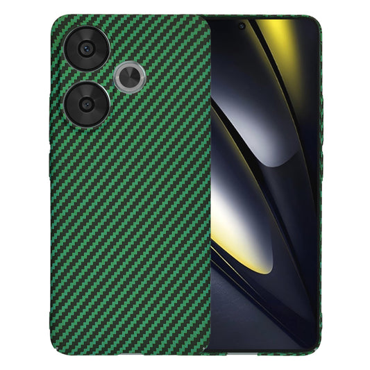 Puzdro pre Xiaomi Poco F6, Techsuit, Carbonite FiberShell, Zelené