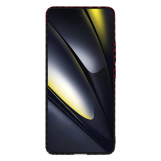Puzdro pre Xiaomi Poco F6, Techsuit, Carbonite FiberShell, Čierna Červená