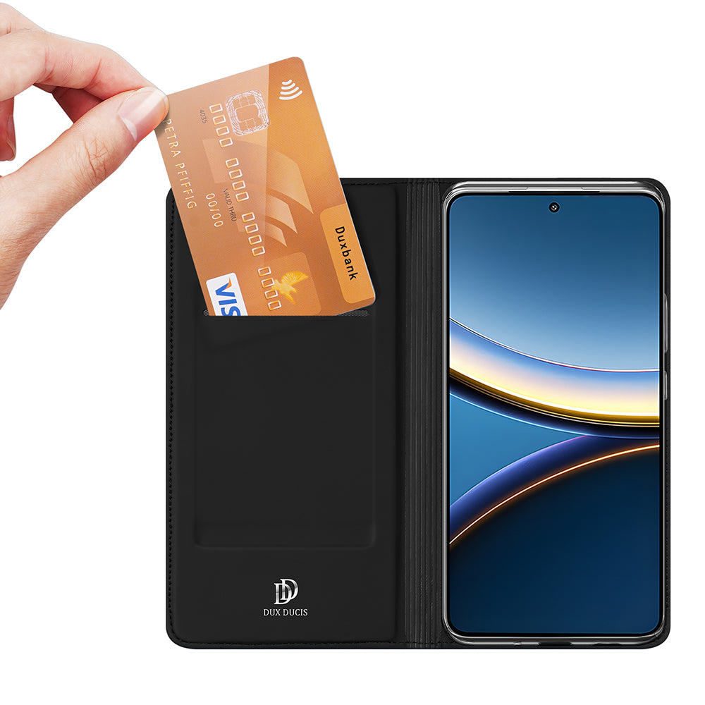 Puzdro pre Xiaomi Poco F7 Pro, DUX DUCIS, Skin Pro, Čierna