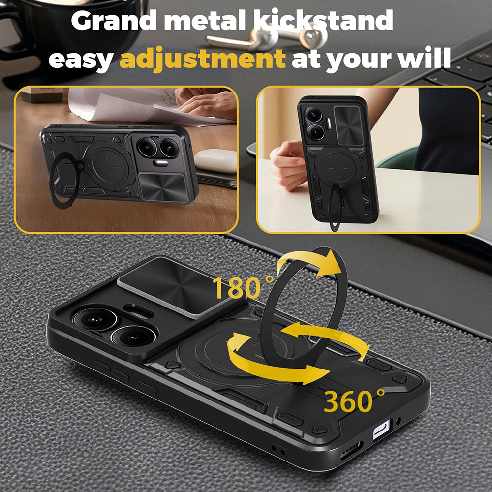 Puzdro pre Xiaomi Poco F7, Techsuit, CamGuard Pro, Modré