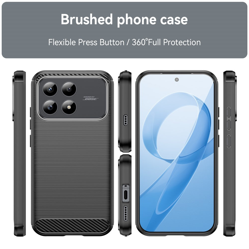 Puzdro pre Xiaomi Poco F8 Pro, Techsuit, Carbon, Čierne