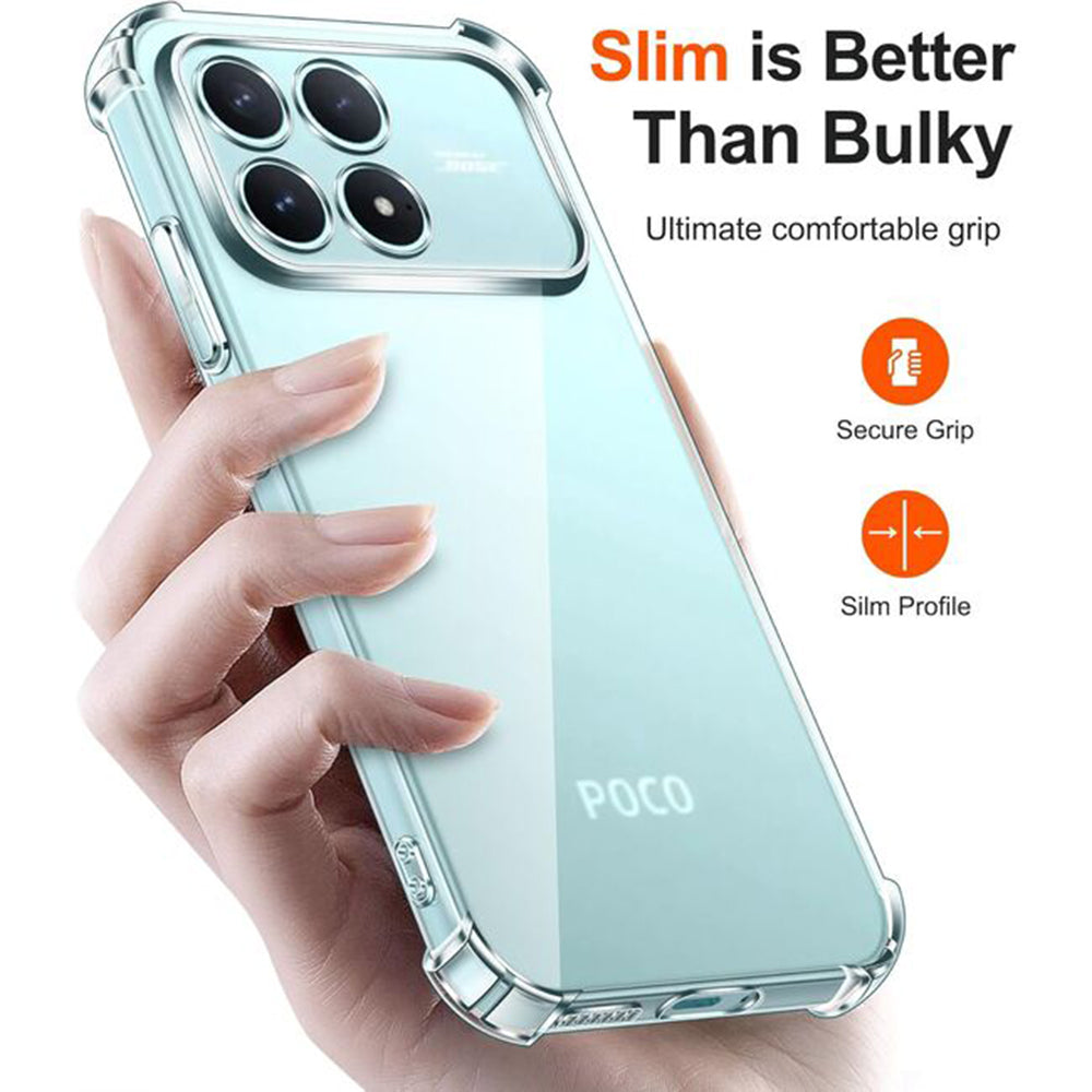Puzdro pre Xiaomi Poco F8 Pro, Techsuit, Shockproof Clear, Transparentné